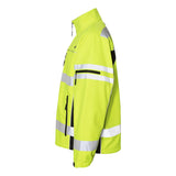 JS137-138 Kishigo Premium Black Series® Class 3 Soft Shell Jacket Lime