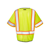 1565-1566 Kishigo Class 3 Mesh Zippered Vest Lime