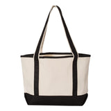 Q125800 Q-Tees 20L Small Deluxe Tote Natural/ Black