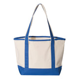 Q125800 Q-Tees 20L Small Deluxe Tote Natural/ Royal