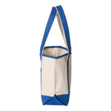 Q125800 Q-Tees 20L Small Deluxe Tote Natural/ Royal