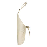 Q4250 Q-Tees Full-Length Apron with Pouch Pocket Natural