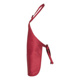 Q4250 Q-Tees Full-Length Apron with Pouch Pocket Red