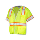 1552-1553b Kishigo Premium Brilliant Series® Breakaway Class 3 Vest Lime