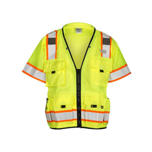 S5010-5011 Kishigo Professional Surveyors Vest Lime