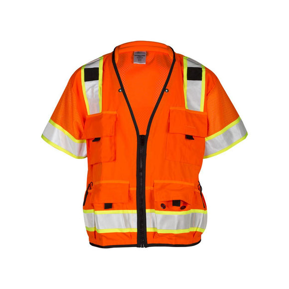 S5010-5011 Kishigo Professional Surveyors Vest Orange