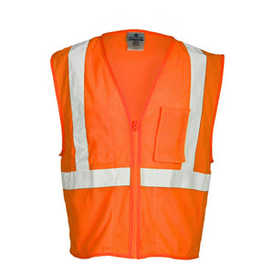 FM419-420 Kishigo Self Extinguishing Mesh Vest Orange