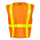 1207-1208A Kishigo Oralite® Solid Front with Mesh Back Vest Orange