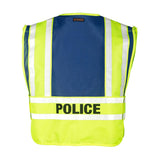 8051BZ Kishigo Police Vest Lime/ Blue