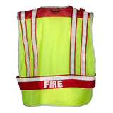 4003BV Kishigo Fire Vest Lime/ Red