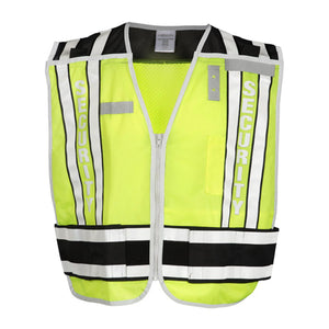 4007BZ Kishigo Security Vest Lime/ Black