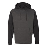 IND4000 Independent Trading Co. Heavyweight Hooded Sweatshirt Charcoal Heather/ Black