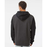 IND4000 Independent Trading Co. Heavyweight Hooded Sweatshirt Charcoal Heather/ Black