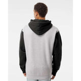 IND4000 Independent Trading Co. Heavyweight Hooded Sweatshirt Grey Heather/ Black