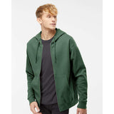 SS4500Z Independent Trading Co. Midweight Full-Zip Hooded Sweatshirt Alpine Green