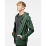 SS4500Z Independent Trading Co. Midweight Full-Zip Hooded Sweatshirt Alpine Green