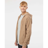 SS4500Z Independent Trading Co. Midweight Full-Zip Hooded Sweatshirt Sandstone