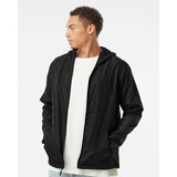 EXP54LWZ Independent Trading Co. Lightweight Windbreaker Full-Zip Jacket Black