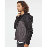 EXP54LWZ Independent Trading Co. Lightweight Windbreaker Full-Zip Jacket Black/ Graphite