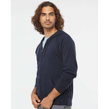 PRM33SBZ Independent Trading Co. Special Blend Raglan Full-Zip Hooded Sweatshirt Classic Navy