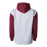 IND4000 Independent Trading Co. Heavyweight Hooded Sweatshirt Grey Heather/ Currant