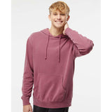 PRM4500 Independent Trading Co. Midweight Pigment-Dyed Hooded Sweatshirt Pigment Maroon