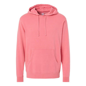 PRM4500 Independent Trading Co. Midweight Pigment-Dyed Hooded Sweatshirt Pigment Pink