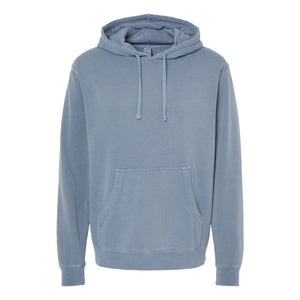 PRM4500 Independent Trading Co. Midweight Pigment-Dyed Hooded Sweatshirt Pigment Slate Blue