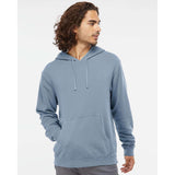 PRM4500 Independent Trading Co. Midweight Pigment-Dyed Hooded Sweatshirt Pigment Slate Blue