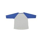 3830 LAT Curvy Collection Women's Baseball Three-Quarter Sleeve Tee Vintage Heather/ Vintage Royal