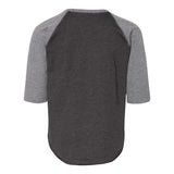 6130 LAT Youth Baseball Fine Jersey Three-Quarter Sleeve Tee Vintage Smoke/ Granite Heather