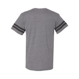 6937 LAT Football Fine Jersey Tee Granite Heather/ Vintage Smoke