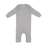 4412 Rabbit Skins Infant Long Legged Baby Rib Bodysuit Heather