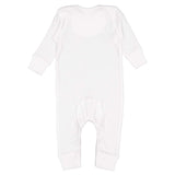 4412 Rabbit Skins Infant Long Legged Baby Rib Bodysuit White