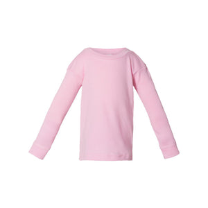 101Z Rabbit Skins Infant Baby Rib Pajama Long Sleeve Top Pink