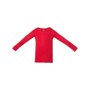 101Z Rabbit Skins Infant Baby Rib Pajama Long Sleeve Top Red