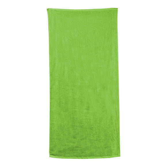 C3060 Carmel Towel Company Velour Beach Towel Kiwi