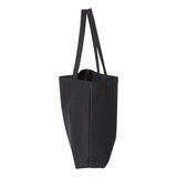 8507 Liberty Bags Pigment-Dyed Premium Canvas Tote Washed Black