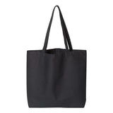 8507 Liberty Bags Pigment-Dyed Premium Canvas Tote Washed Black