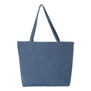 8507 Liberty Bags Pigment-Dyed Premium Canvas Tote Blue Jean