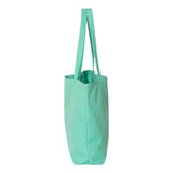 8507 Liberty Bags Pigment-Dyed Premium Canvas Tote Sea Glass Green