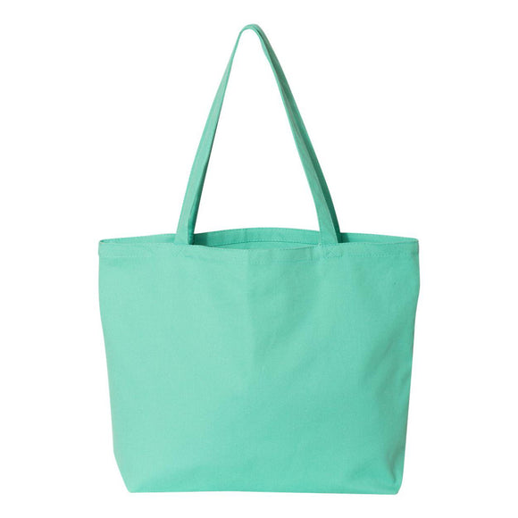 8507 Liberty Bags Pigment-Dyed Premium Canvas Tote Sea Glass Green