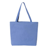 8507 Liberty Bags Pigment-Dyed Premium Canvas Tote Periwinkle Blue