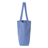 8507 Liberty Bags Pigment-Dyed Premium Canvas Tote Periwinkle Blue