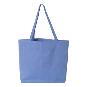 8507 Liberty Bags Pigment-Dyed Premium Canvas Tote Periwinkle Blue