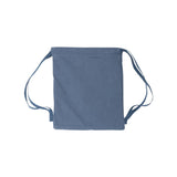 8877 Liberty Bags Pigment-Dyed Canvas Drawstring Bag Blue Jean