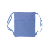 8877 Liberty Bags Pigment-Dyed Canvas Drawstring Bag Periwinkle Blue