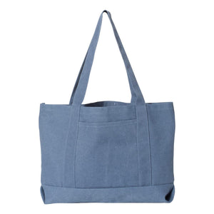 8870 Liberty Bags Pigment-Dyed Premium Canvas Tote Blue Jean