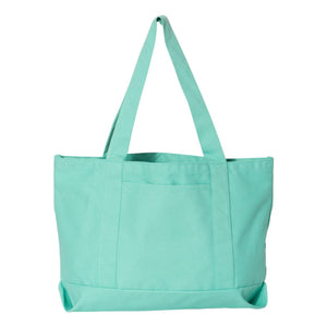 8870 Liberty Bags Pigment-Dyed Premium Canvas Tote Sea Glass Green