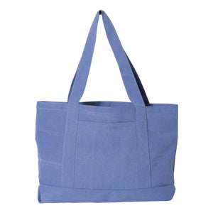 8870 Liberty Bags Pigment-Dyed Premium Canvas Tote Periwinkle Blue